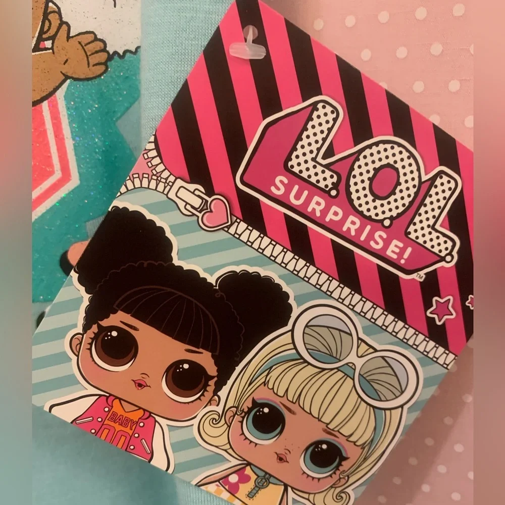 Girls size 4 two piece shirt set. LOL SURPRISE brand. Says TOTAL Q.T. On front - Picture 6 of 17